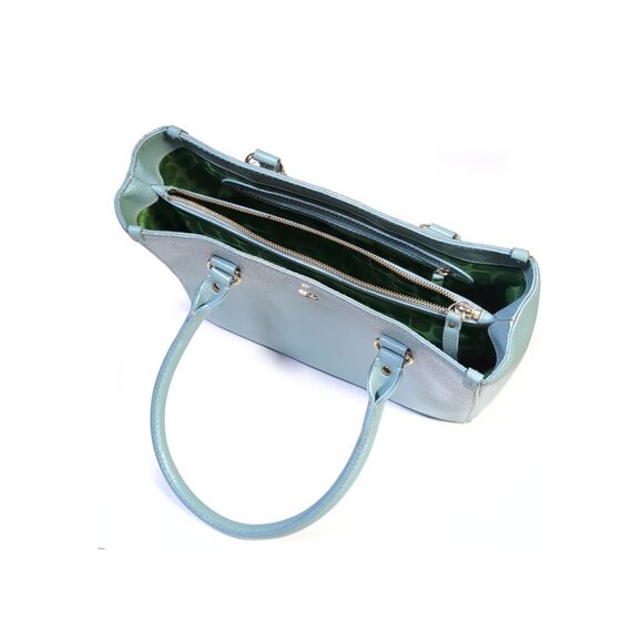 Kate Spade Quinn Tarrytown Tote Robins Egg Leather - Picture 3 of 5